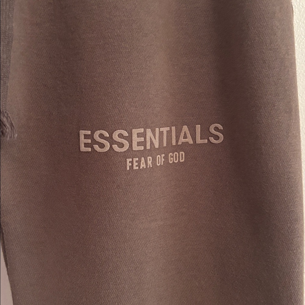 Essentials | S | Fear of God Essentials Taupe Track Pants - Picture 5 of 9